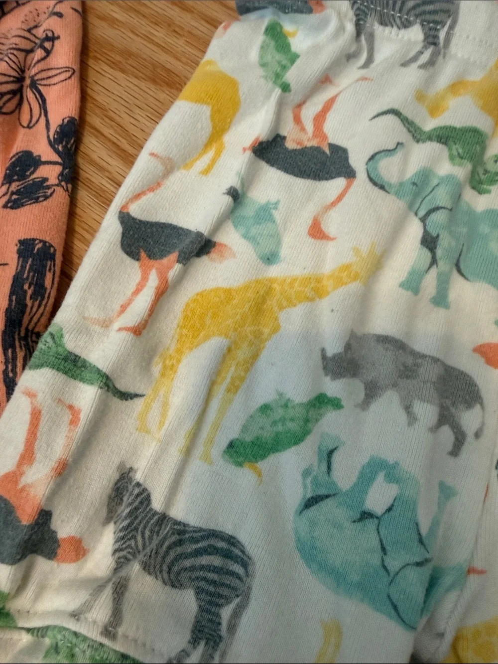 GAP Kids Yellow & White Striped Crab Short Sleeve Pajama Top